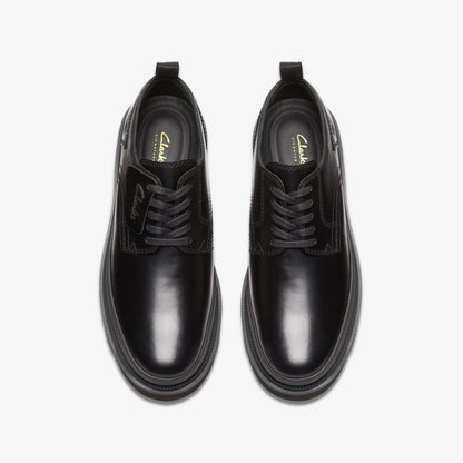 Badell Lace Black Leather | Clarks discount - Men