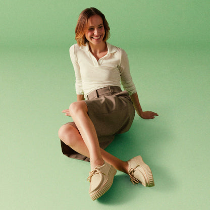Torhill Bee Ecru Suede | Clarks on Sale - Women