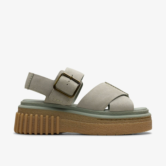 Evamar Wish Light Green Suede | Clarks discount - Women