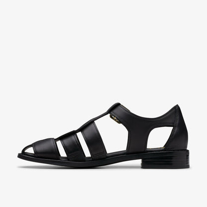 Hana Sun Black Leather | Clarks online - Women