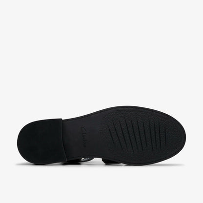 Hana Sun Black Leather | Clarks online - Women