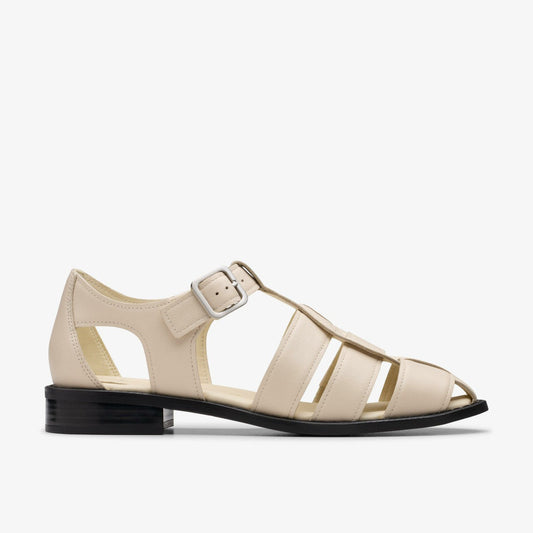 Hana Sun Off White Leather | Clarks discount - Women