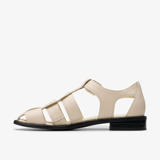 Hana Sun Off White Leather | Clarks discount - Women
