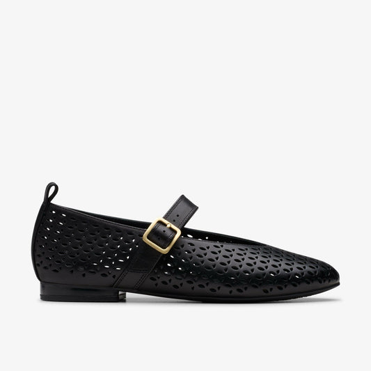 Fawna Jane Black Leather | Clarks on Sale - Women