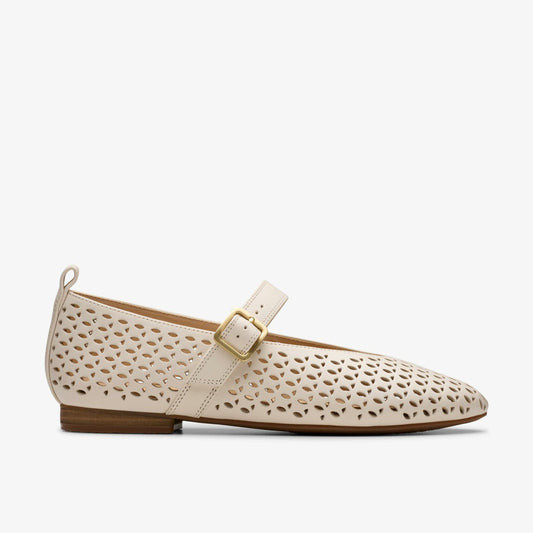 Fawna Jane Cream Leather | Clarks for sale - Women