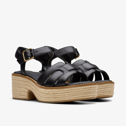 Coledale Strap Black Leather | Clarks discount - Women