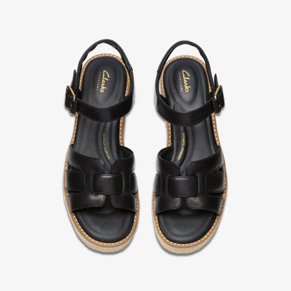Coledale Strap Black Leather | Clarks discount - Women