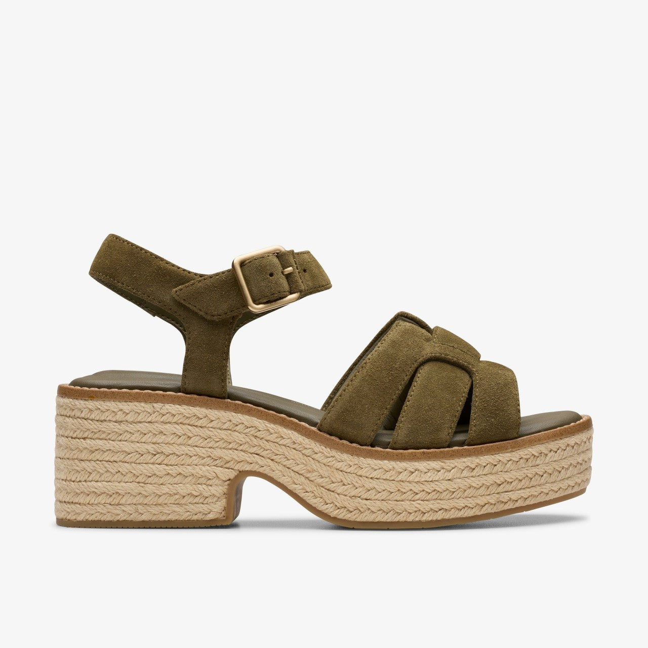 Coledale Strap Dark Olive Suede | Clarks outlet - Women