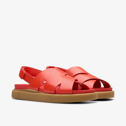 Aristella Sun Bright Red Leather | Clarks outlet - Women