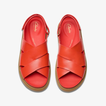 Aristella Sun Bright Red Leather | Clarks outlet - Women