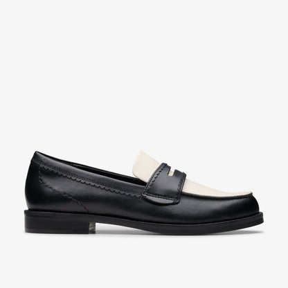 Straven Edge Black Combination Leather | Clarks discount - Women