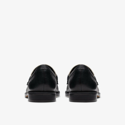 Straven Edge Black Combination Leather | Clarks discount - Women