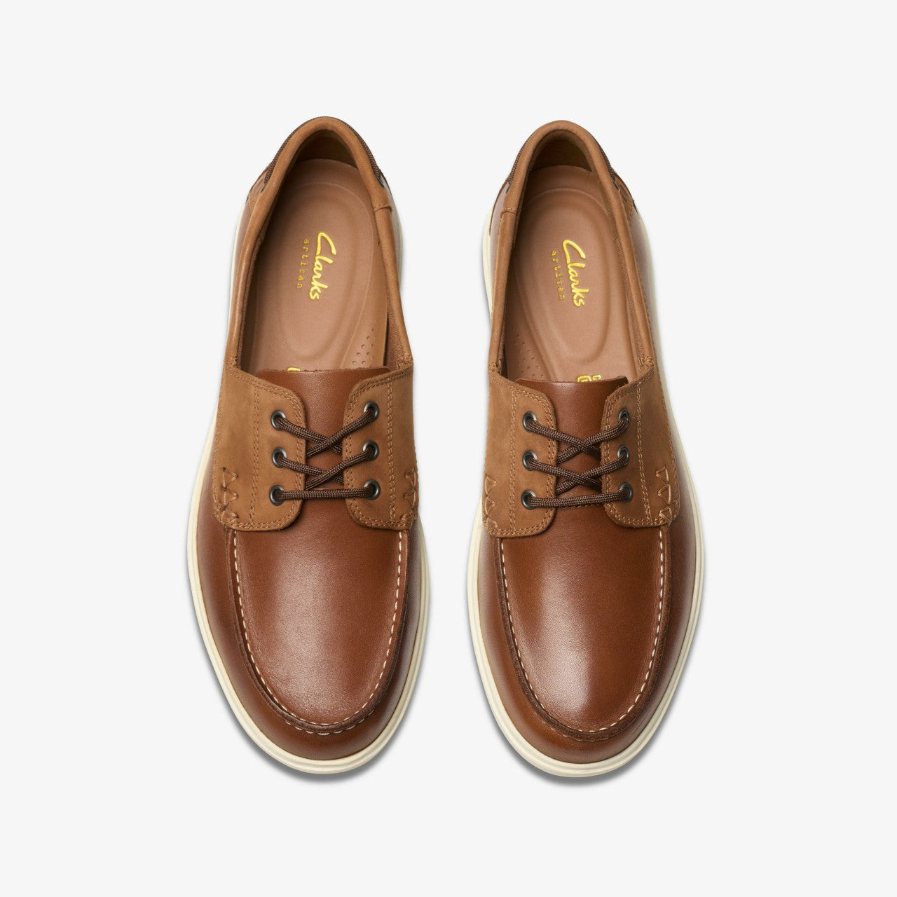 Bratton Boat Dark Tan Leather | Clarks online - Men