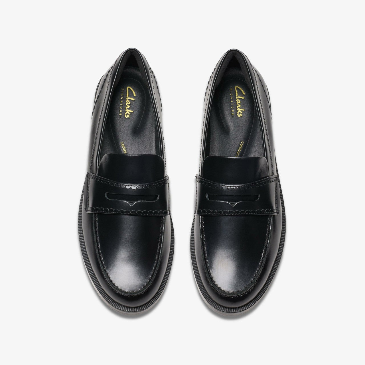 Straven Edge Black Leather | Clarks on Sale - Women
