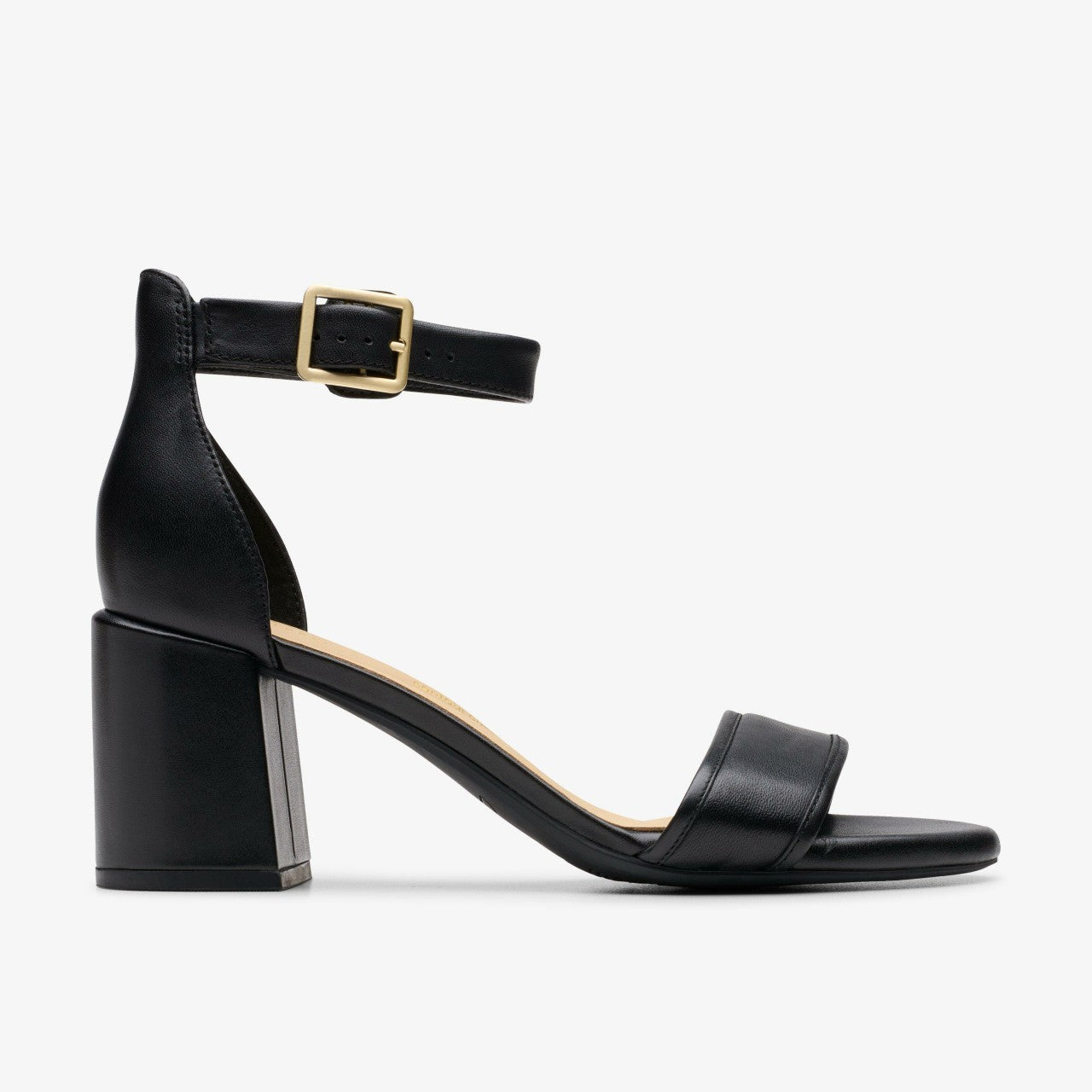 Ezoria Mae Black Leather | Clarks on Sale - Women