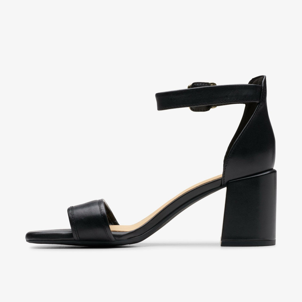 Ezoria Mae Black Leather | Clarks on Sale - Women