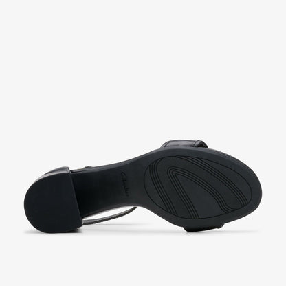 Ezoria Mae Black Leather | Clarks on Sale - Women