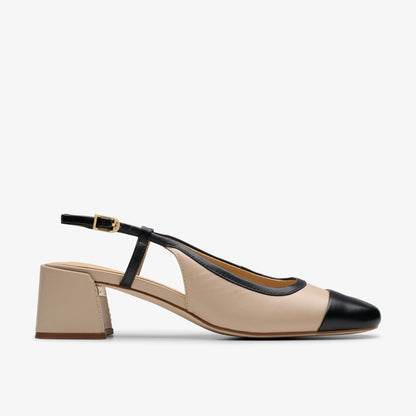 Nyta 45 Sling Sand Combination Leather | Clarks discount - Women