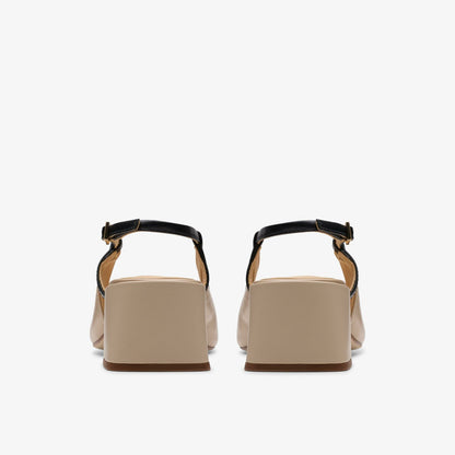 Nyta 45 Sling Sand Combination Leather | Clarks discount - Women