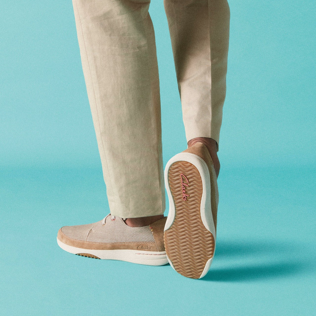 Easeway Lace Sand Combination | Clarks on Sale - Men