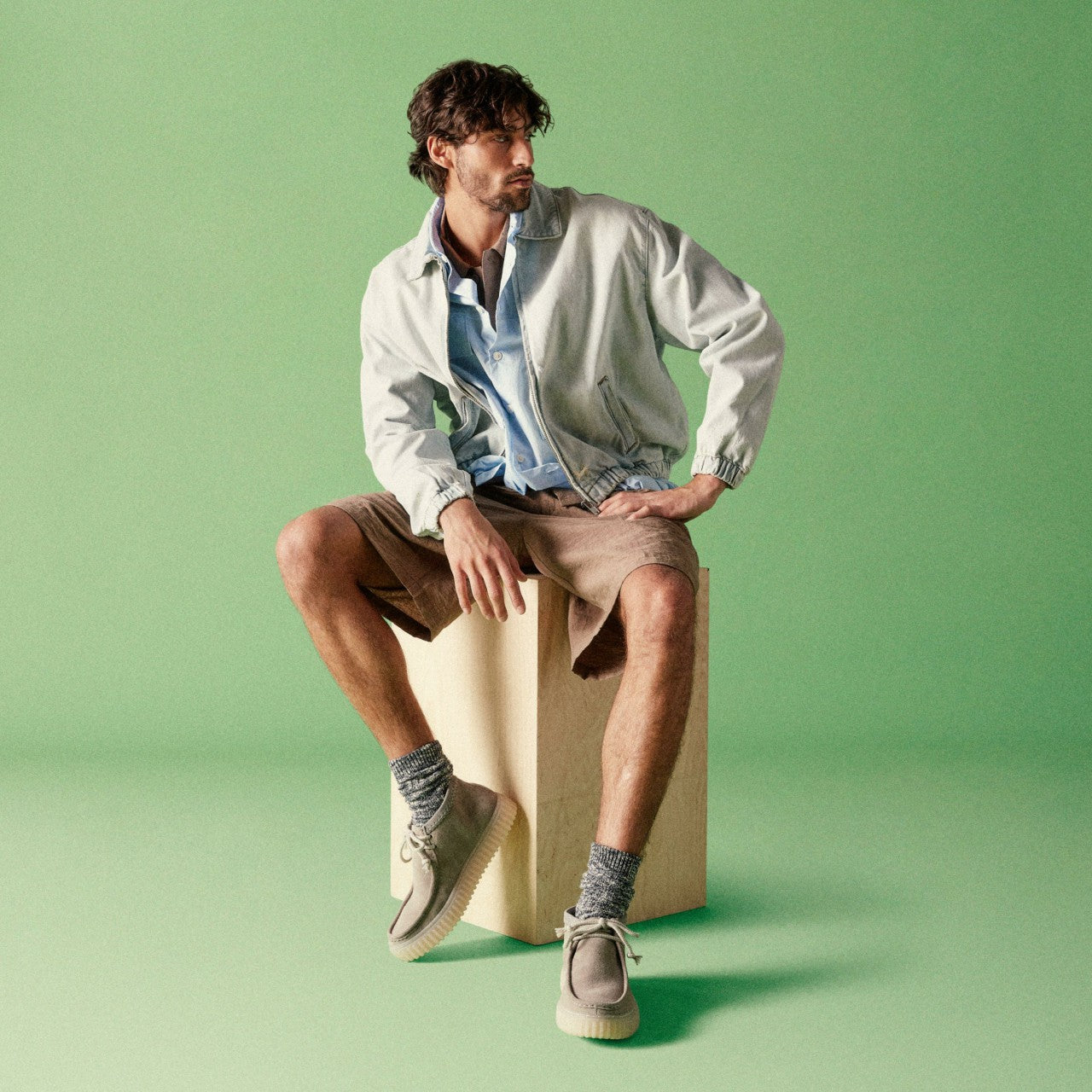 Torhill Hi Light Grey Suede | Clarks discount - Men