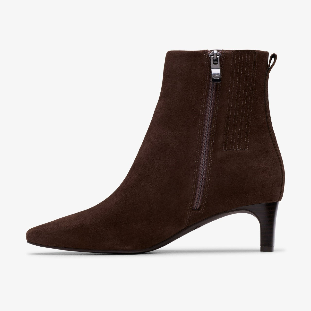 Edina Up Dark Brown Suede | Clarks online - Women