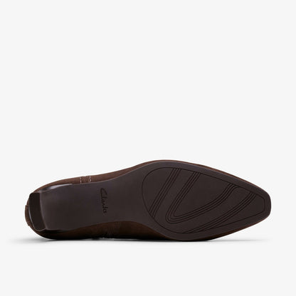 Edina Up Dark Brown Suede | Clarks online - Women