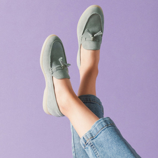 Narini Edge Light Green Suede | Clarks Sale - Women