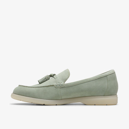 Narini Edge Light Green Suede | Clarks Sale - Women