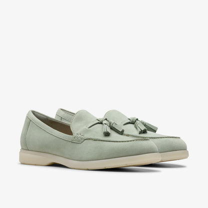 Narini Edge Light Green Suede | Clarks Sale - Women