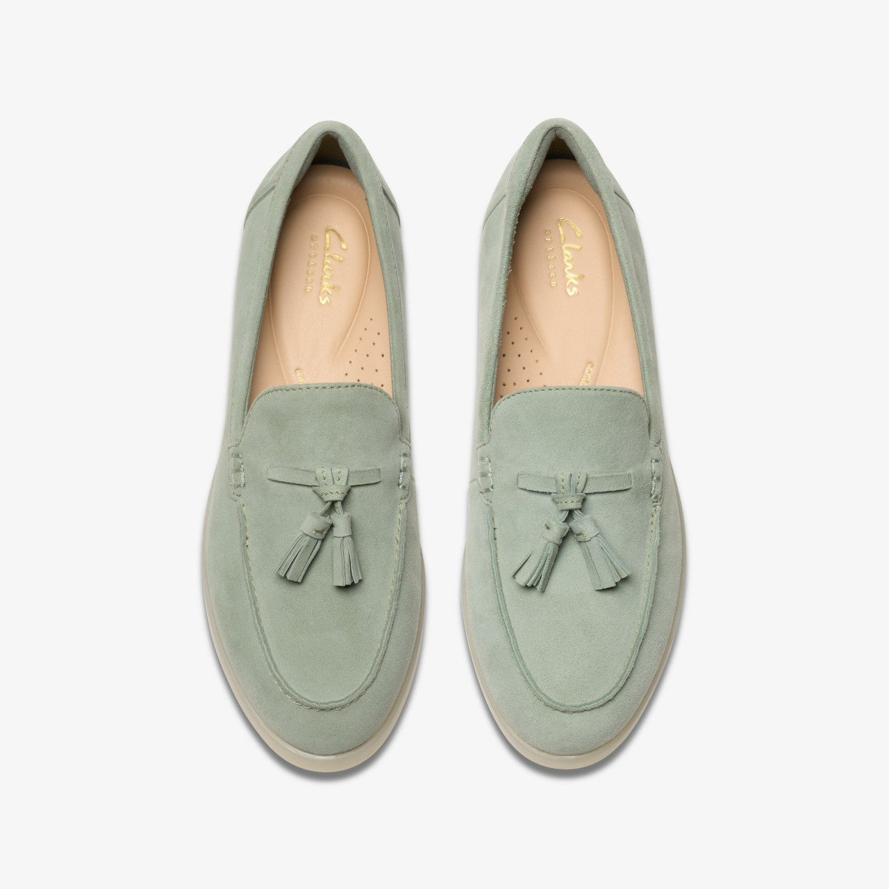 Narini Edge Light Green Suede | Clarks Sale - Women