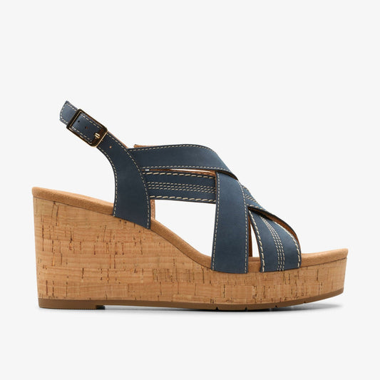 Sabina Sling Navy Nubuck | Clarks online - Women
