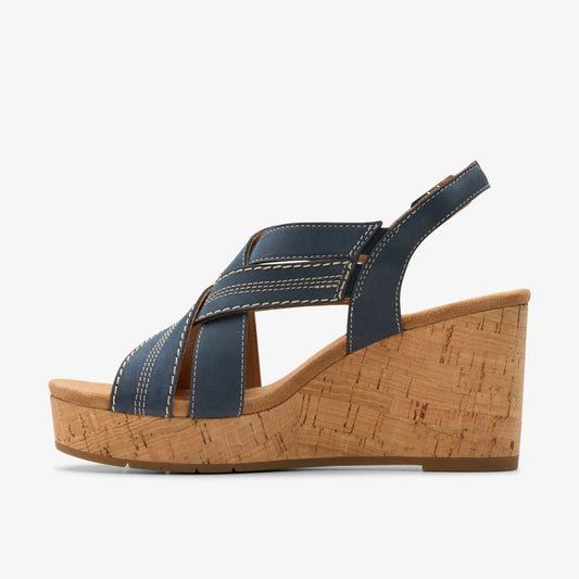 Sabina Sling Navy Nubuck | Clarks online - Women