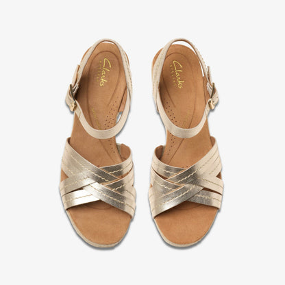 Sabina Strap Champagne | Clarks outlet - Women