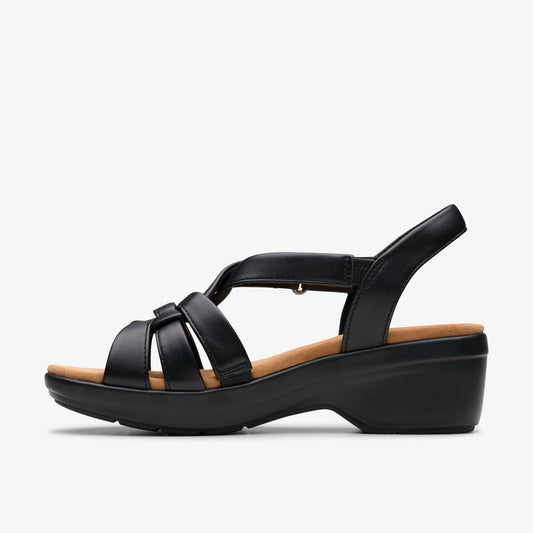 Tuleah Cross Black Leather | Clarks Sale - Women