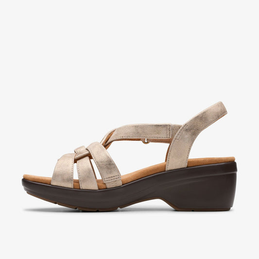 Tuleah Cross Metallic Leather | Clarks outlet - Women