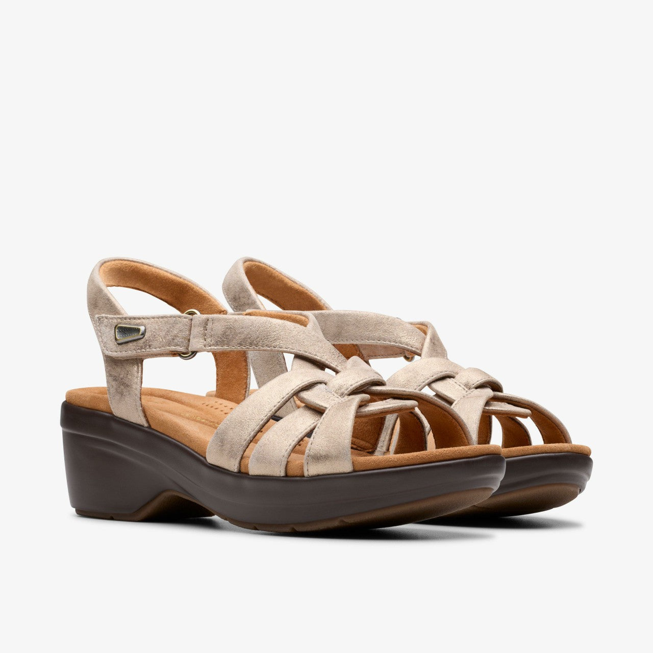 Tuleah Cross Metallic Leather | Clarks outlet - Women