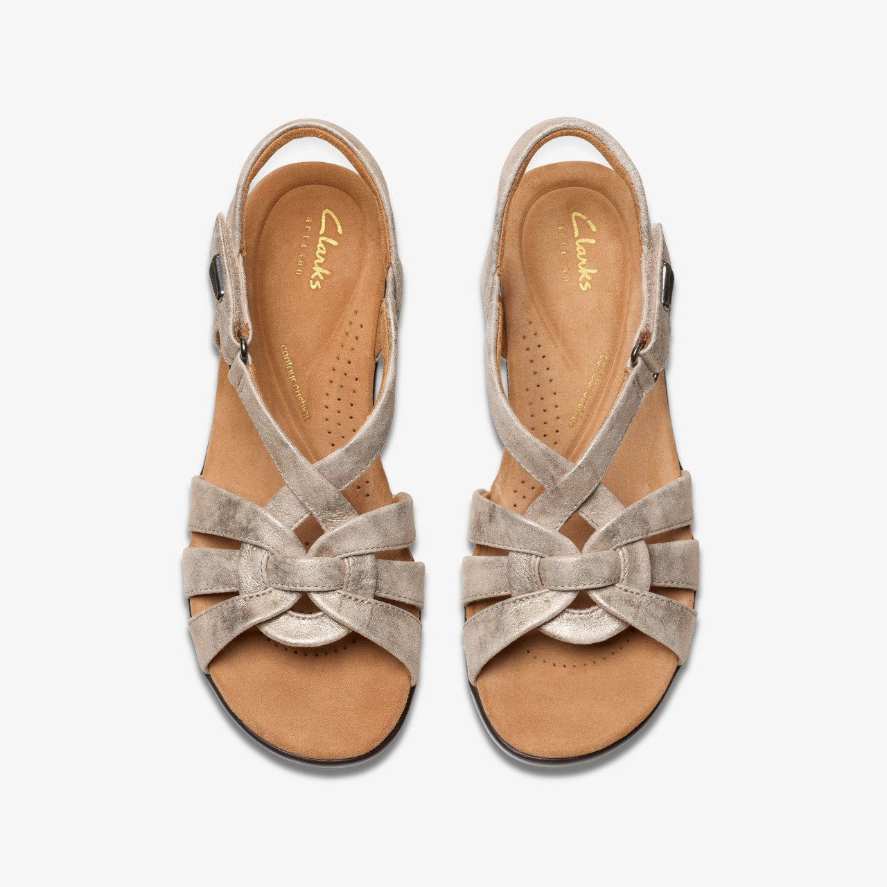 Tuleah Cross Metallic Leather | Clarks outlet - Women