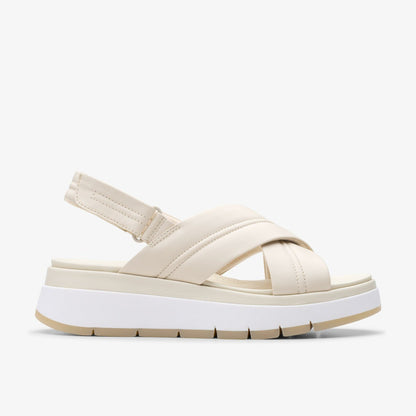 Tuscan Cross Cream Leather | Clarks on Sale - Women