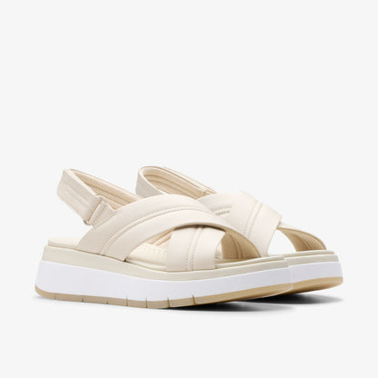 Tuscan Cross Cream Leather | Clarks on Sale - Women