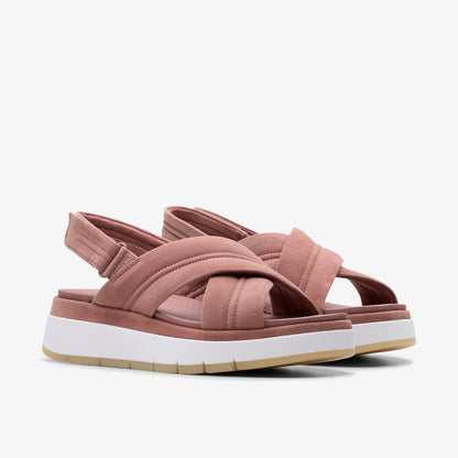 Tuscan Cross Mauve Suede | Clarks for sale - Women