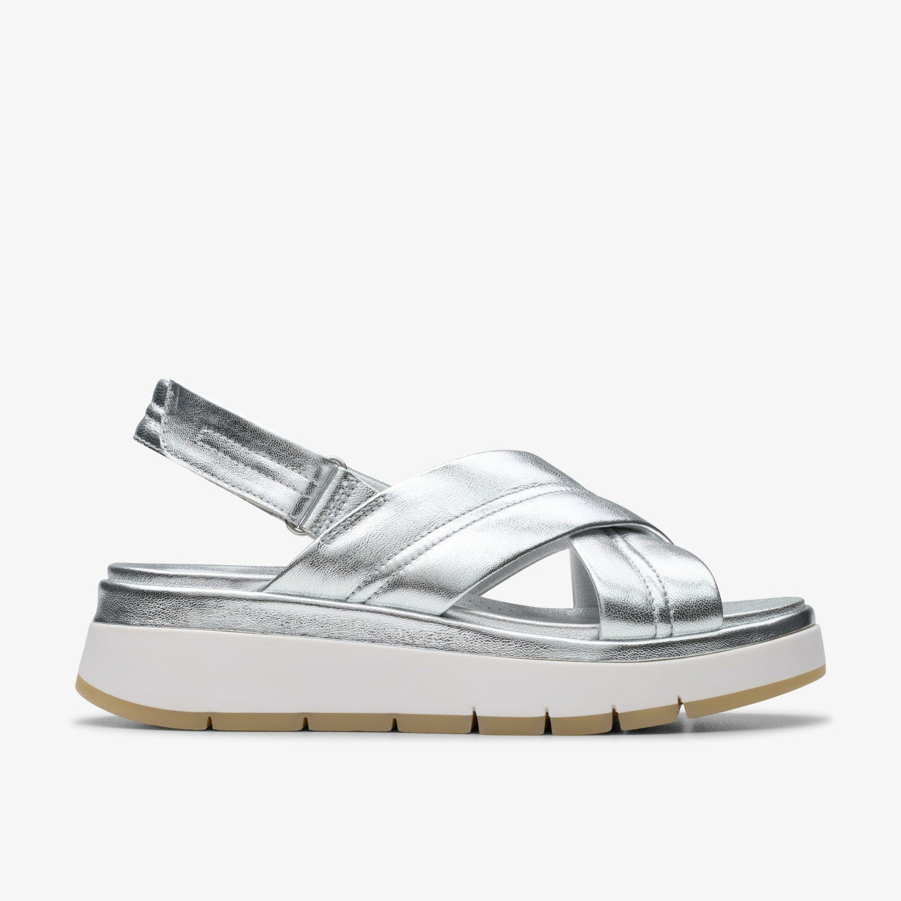 Tuscan Cross Silver Leather | Clarks online - Women