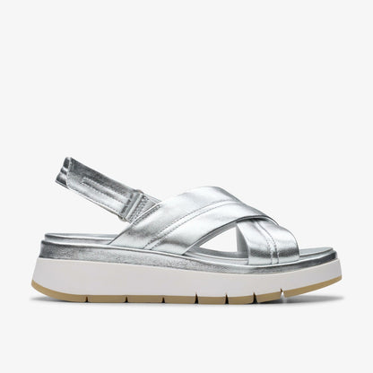 Tuscan Cross Silver Leather | Clarks online - Women