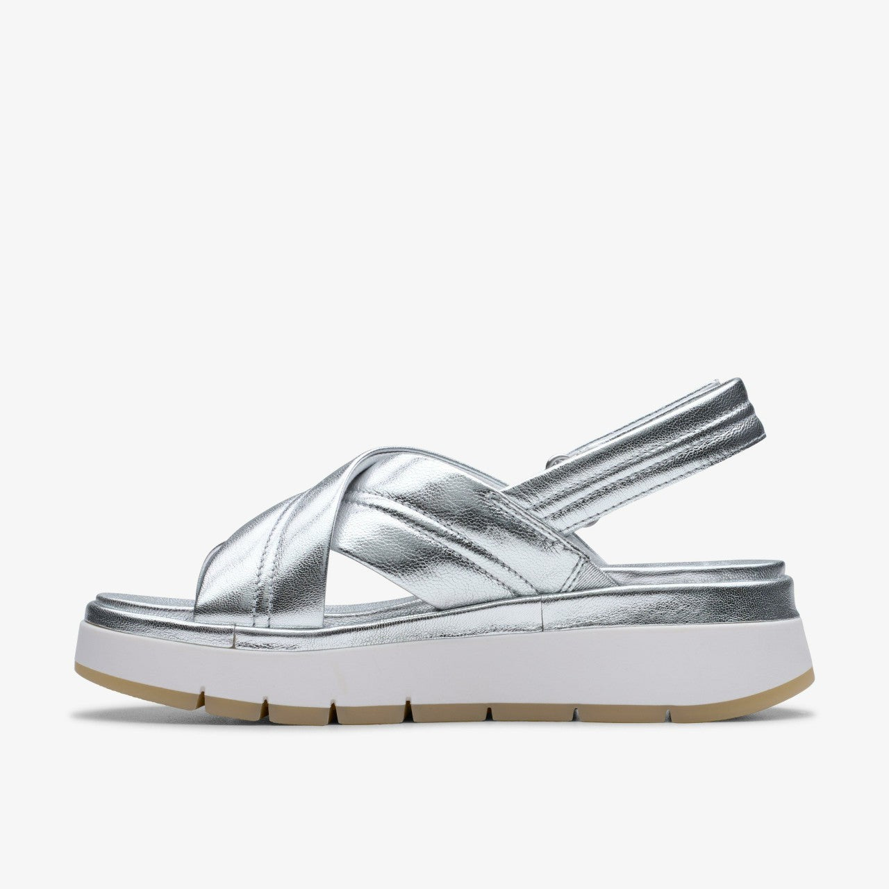 Tuscan Cross Silver Leather | Clarks online - Women
