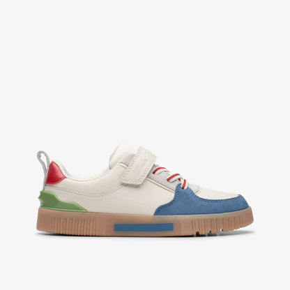 Oslo Vibe Kid White / Blue | Clarks for sale - Kids