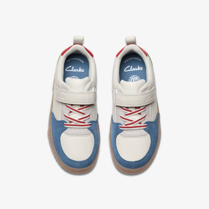 Oslo Vibe Kid White / Blue | Clarks for sale - Kids