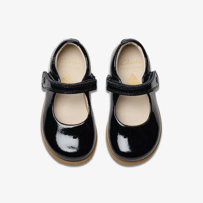 Drew Tap Toddler Black Patent | Clarks for sale - Kids