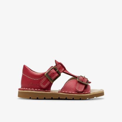 Playsun Toddler Red Leather | Clarks on Sale - Kids