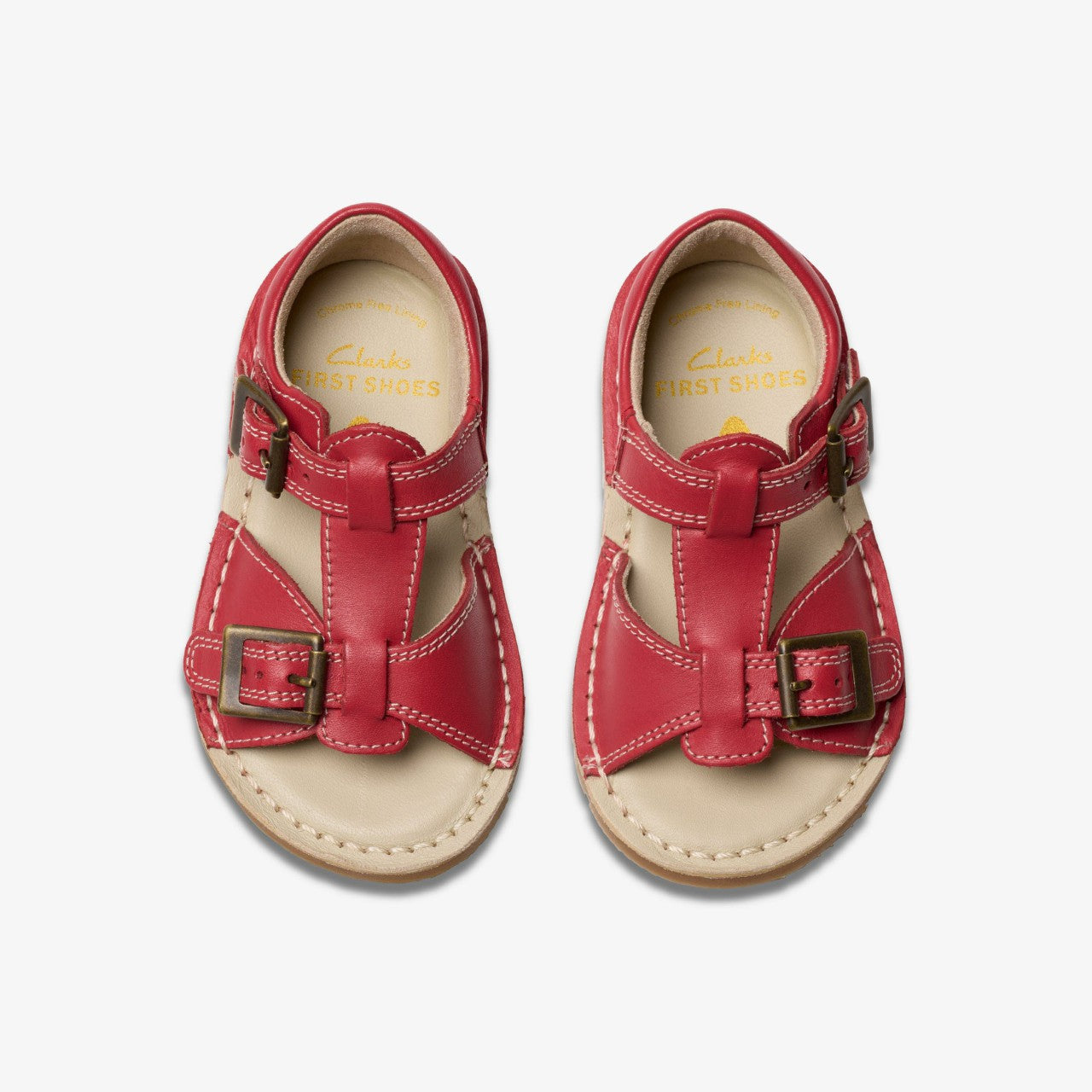 Playsun Toddler Red Leather | Clarks on Sale - Kids