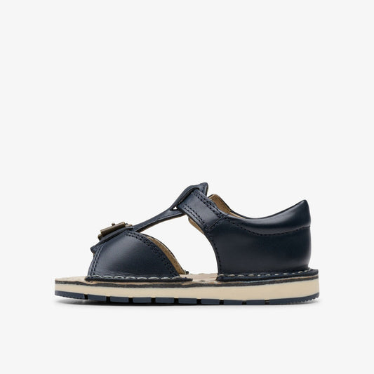 Playsun Toddler Navy Leather | Clarks outlet - Babies / Kids